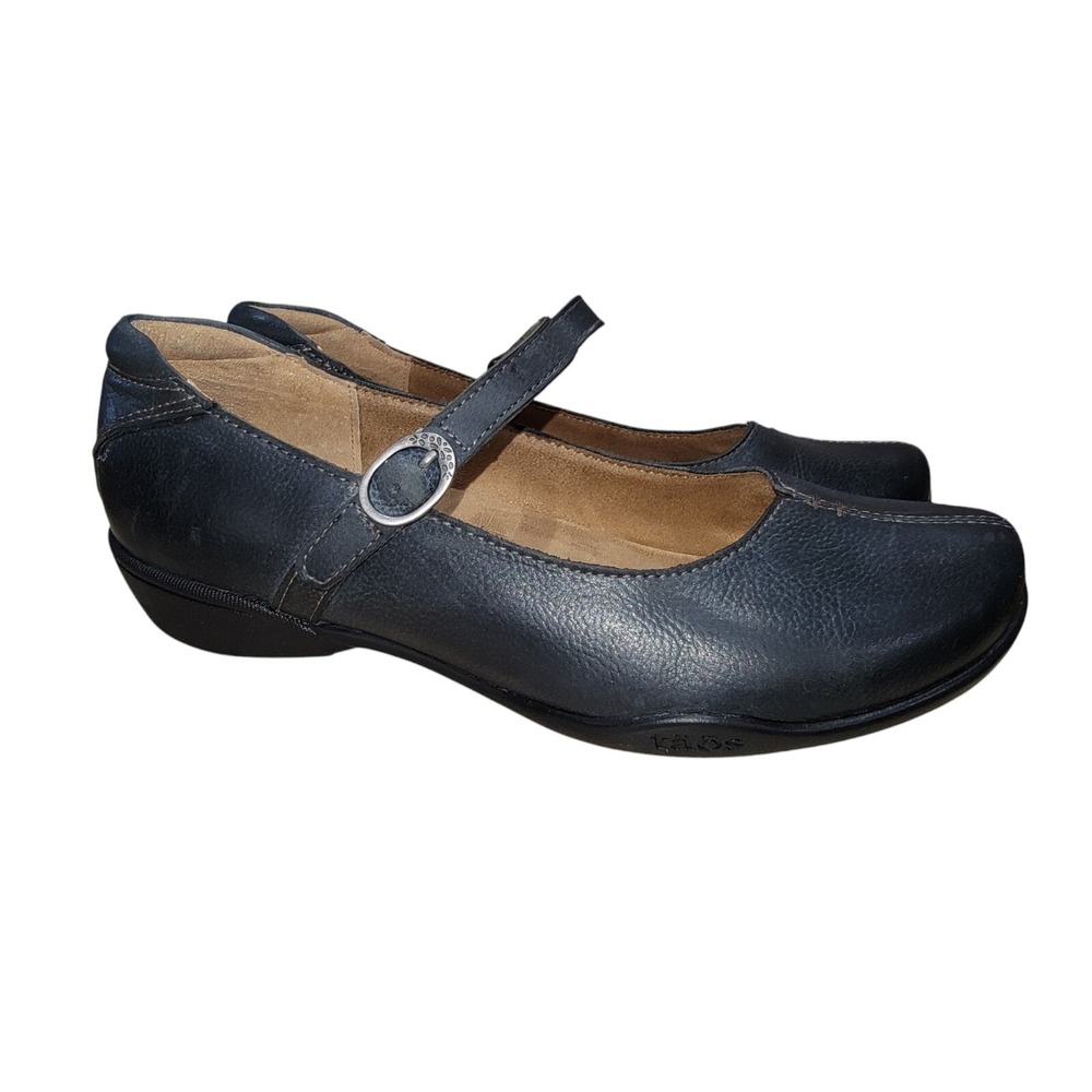 Taos Ta Dah Women's Black Mary Jane Casual Leather Comfort Shoes Size 7‎